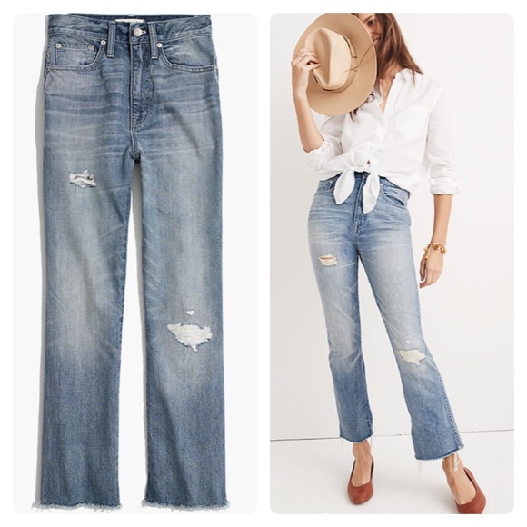 Madewell Denim - {Madewell} Rigid demi boot crop jeans